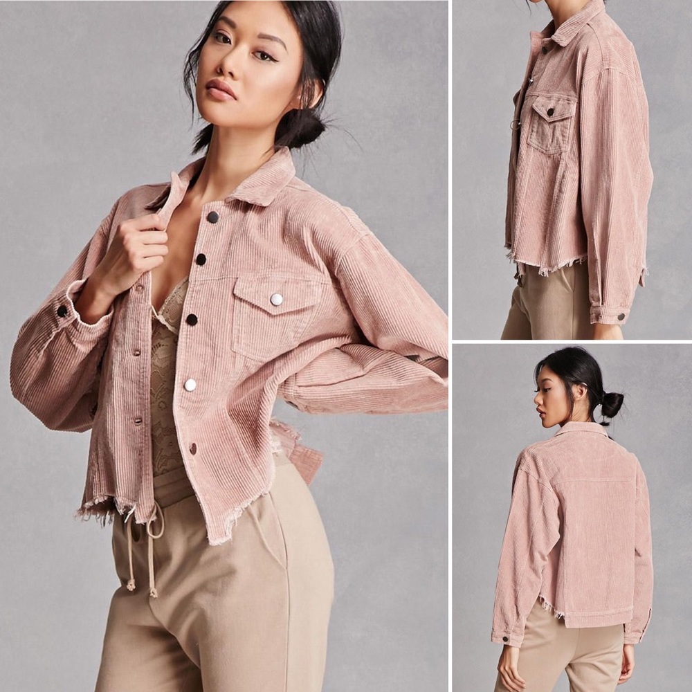 POL: Dusty Pink Corduroy Jacket